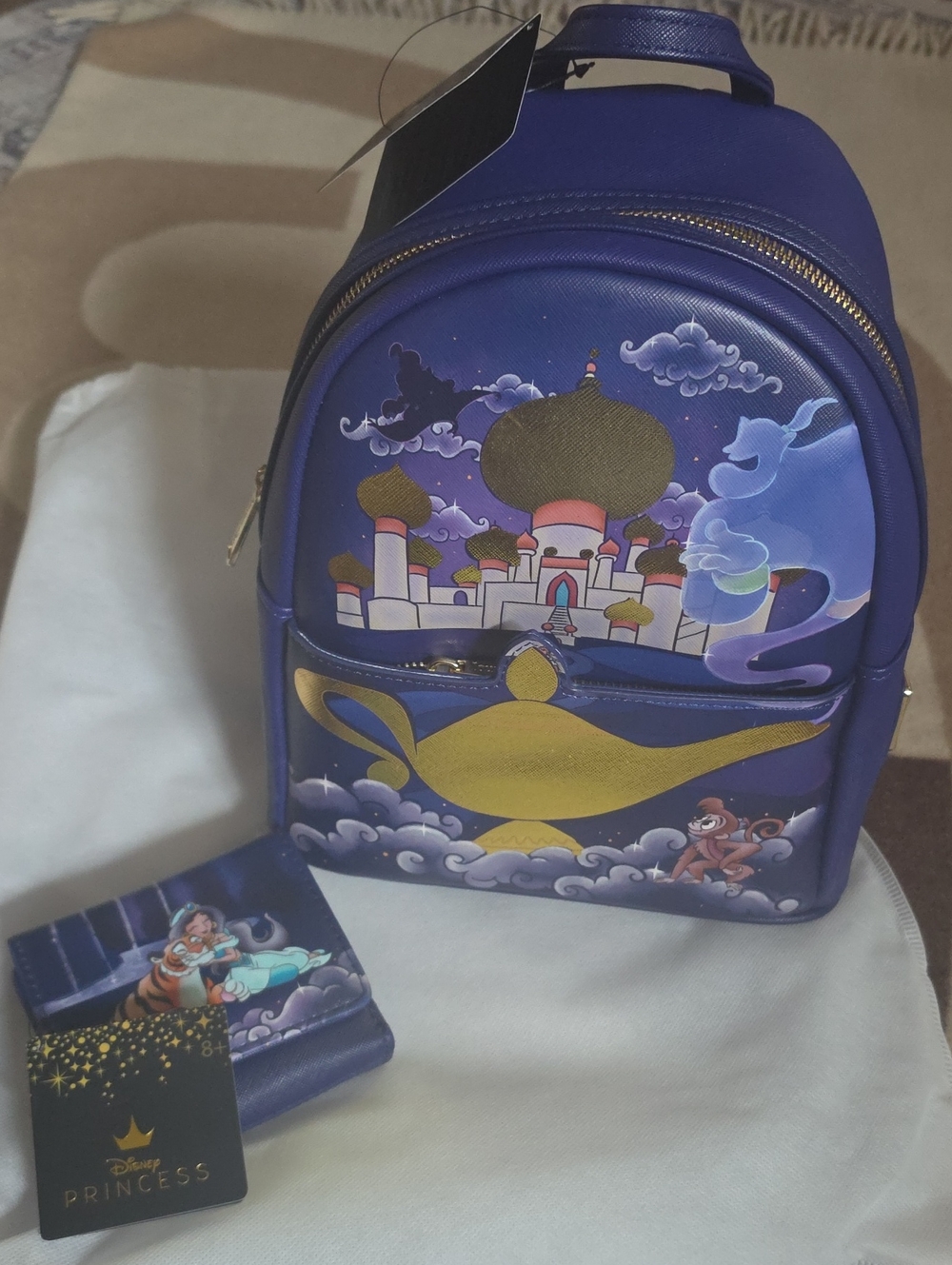 NWT Loungefly Disney Backpack with Matching Wallet NWT. NICE SET